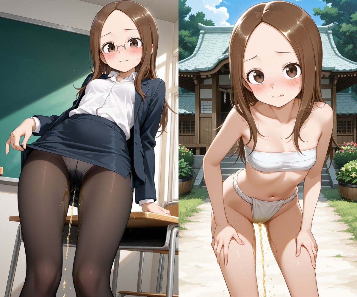 おしっこお漏らしチャレンジ【高〇さん コスプレ編】 サンプル8ページ目