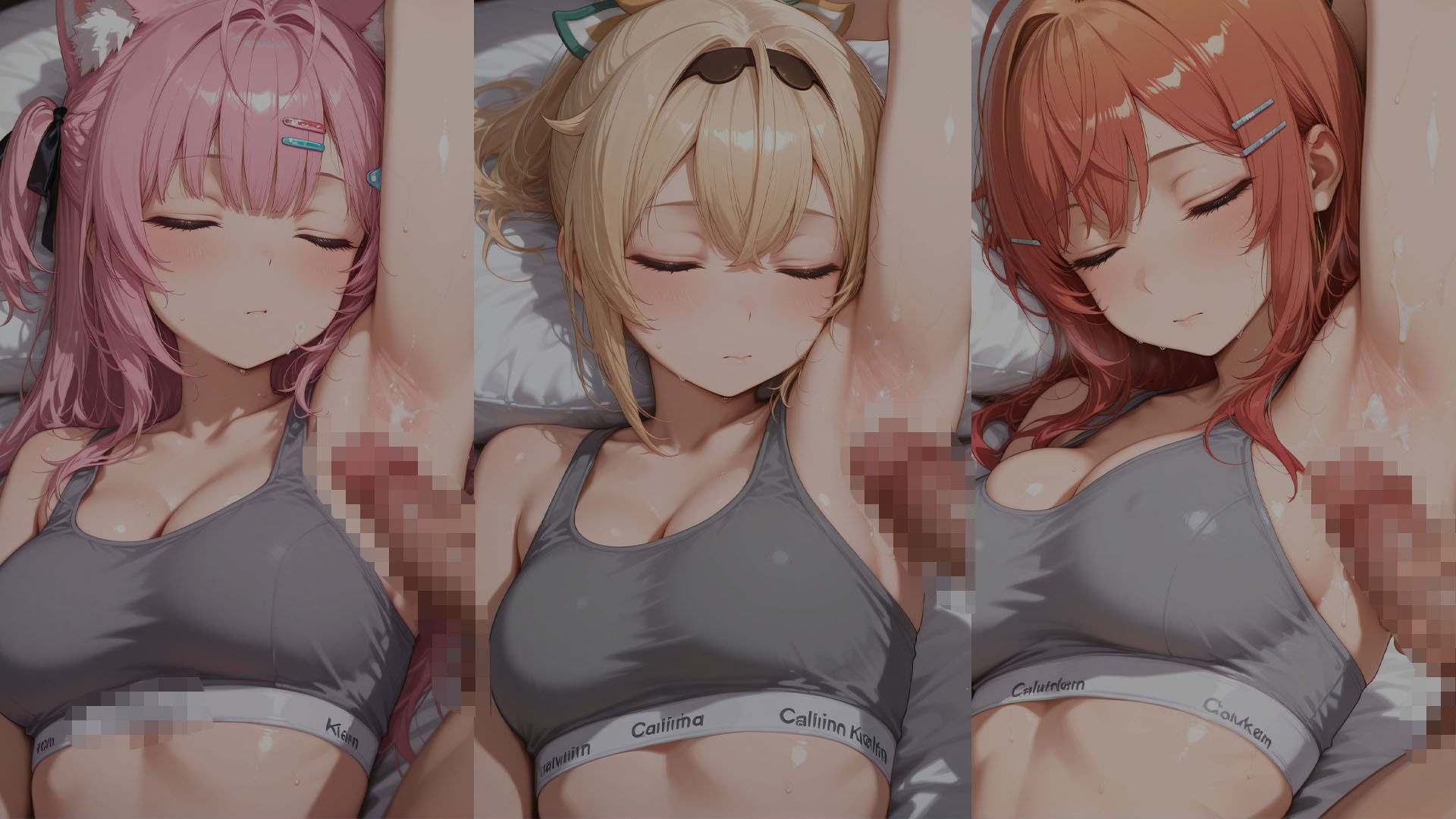 寝ている彼女にいたずら（ハート）〜無防備スポブラ姿に我慢できずに〜  （ホ●ライブ バージョン ） サンプル5ページ目
