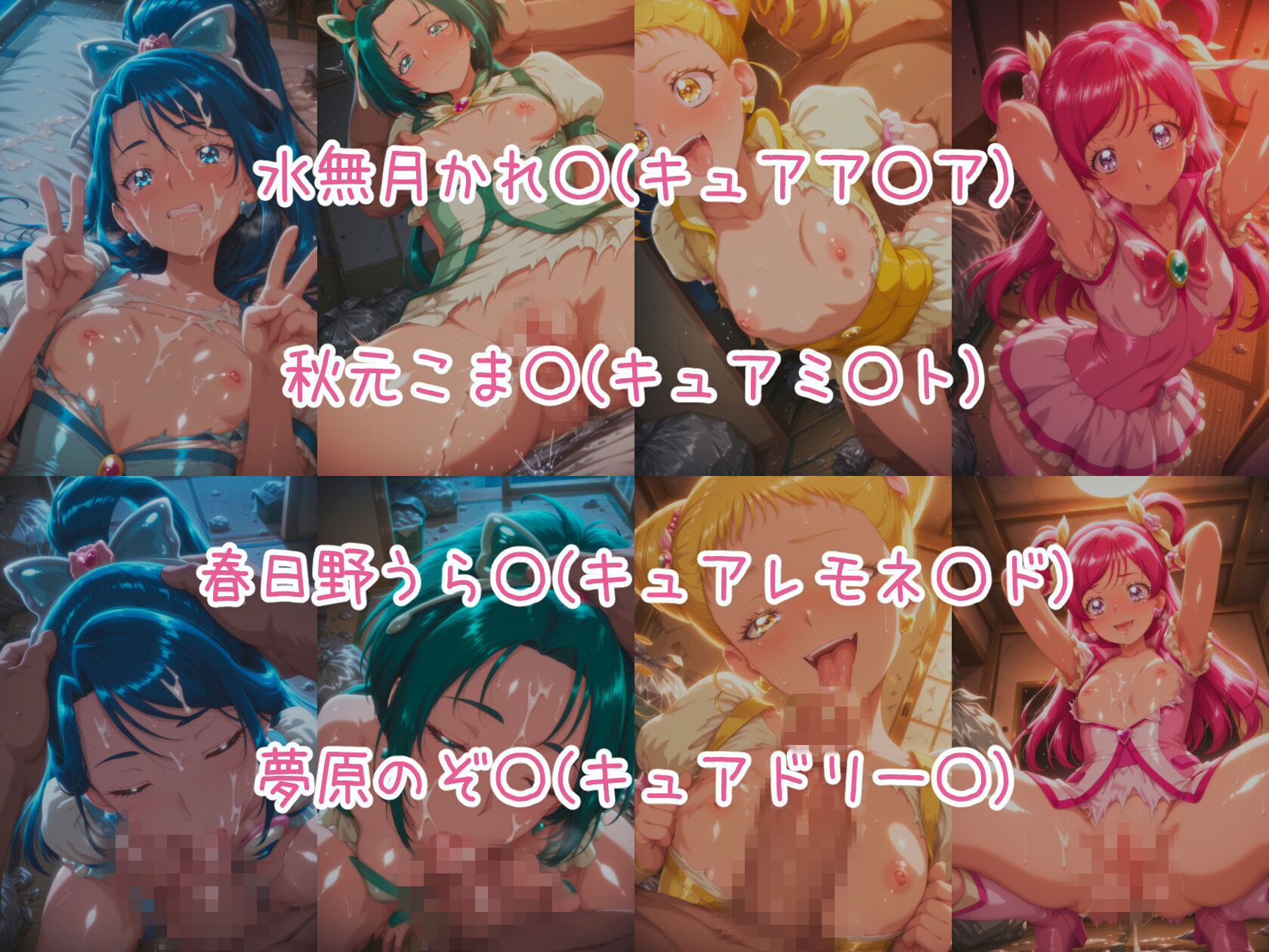 催○スマホで孕ませ洗脳 ―プ○キュア変身ヒロイン限定 第2弾― サンプル1ページ目