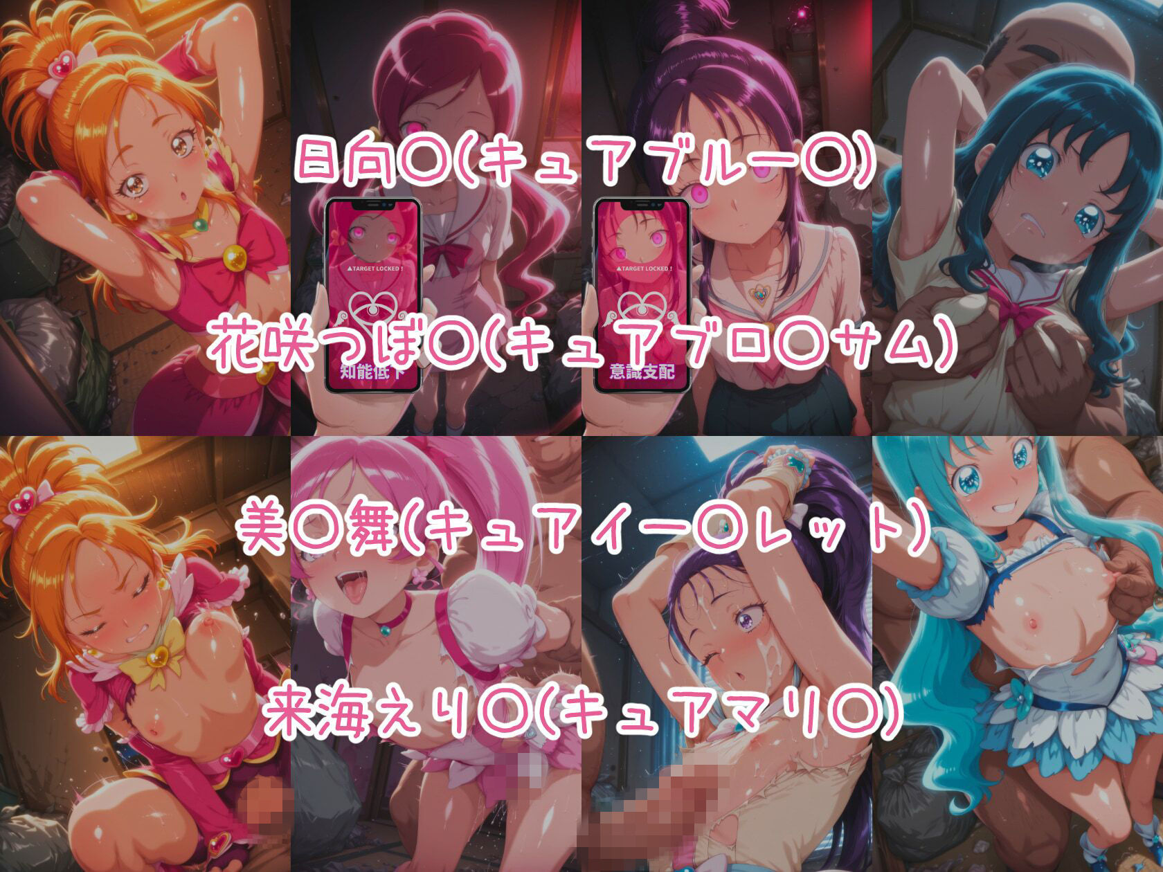 催○スマホで孕ませ洗脳 ―プ○キュア変身ヒロイン限定 第2弾― サンプル2ページ目