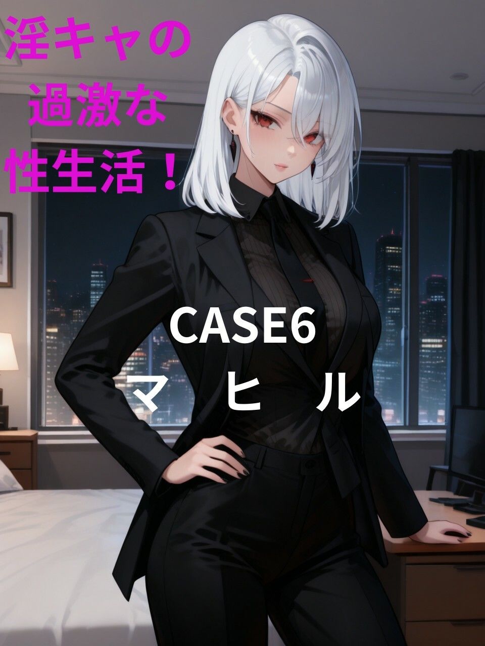 【淫キャの過激な性生活！case6 マヒル】巨乳凄腕SPが仕事が終わるとスーツのまま巨大ち○こで犯●れて何度もいきまくる本 サンプル1ページ目