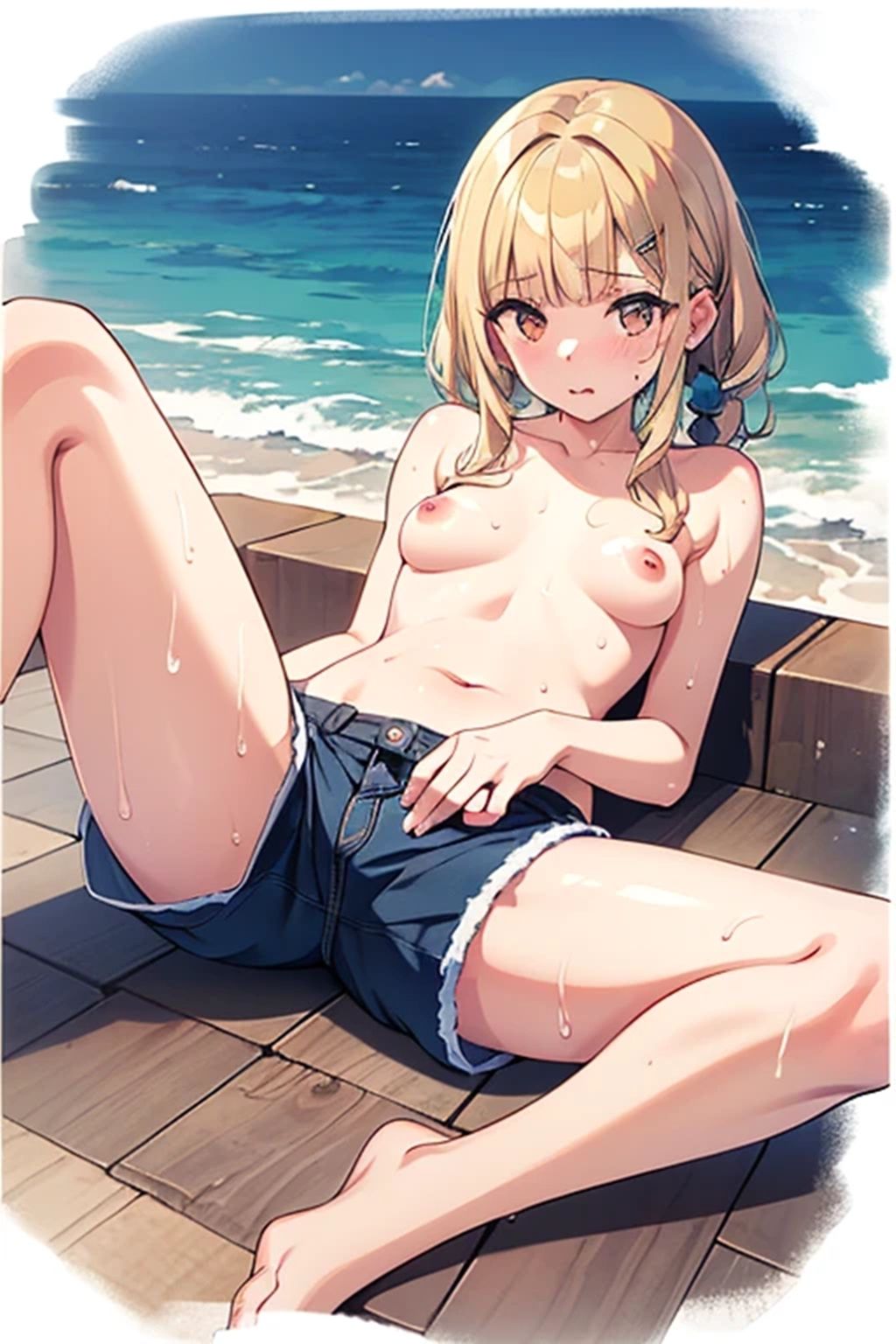 普乳の男水着ちゃれんじ！ サンプル6ページ目