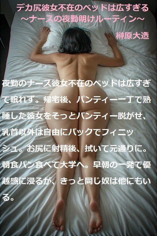 デカ尻彼女不在のベッドは広すぎる〜ナースの夜勤明けルーティン〜 サンプル7ページ目