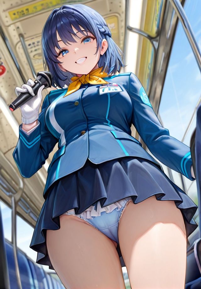 下から失礼しま〜す♪  バスガイド編 サンプル4ページ目