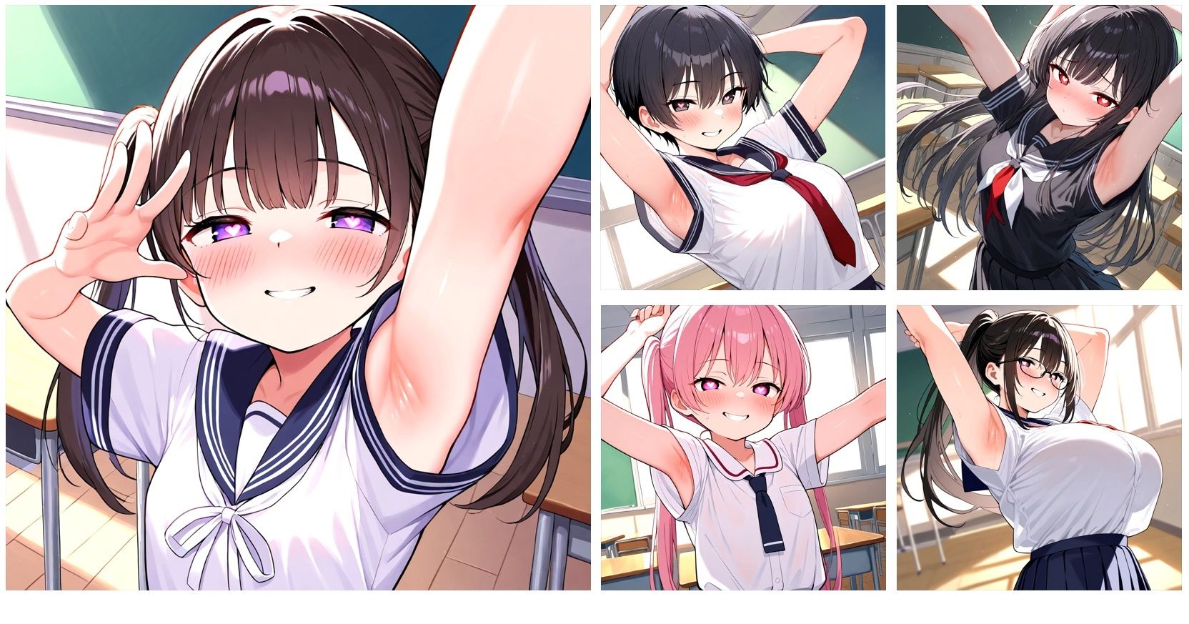 【在庫整理品】ワキのみ！のCG集 サンプル1ページ目