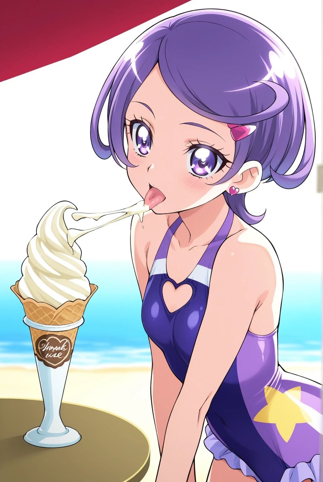 虹かけ誌  プリキュア  イラスト集18   剣崎真琴    アイカツしちゃった サンプル4ページ目