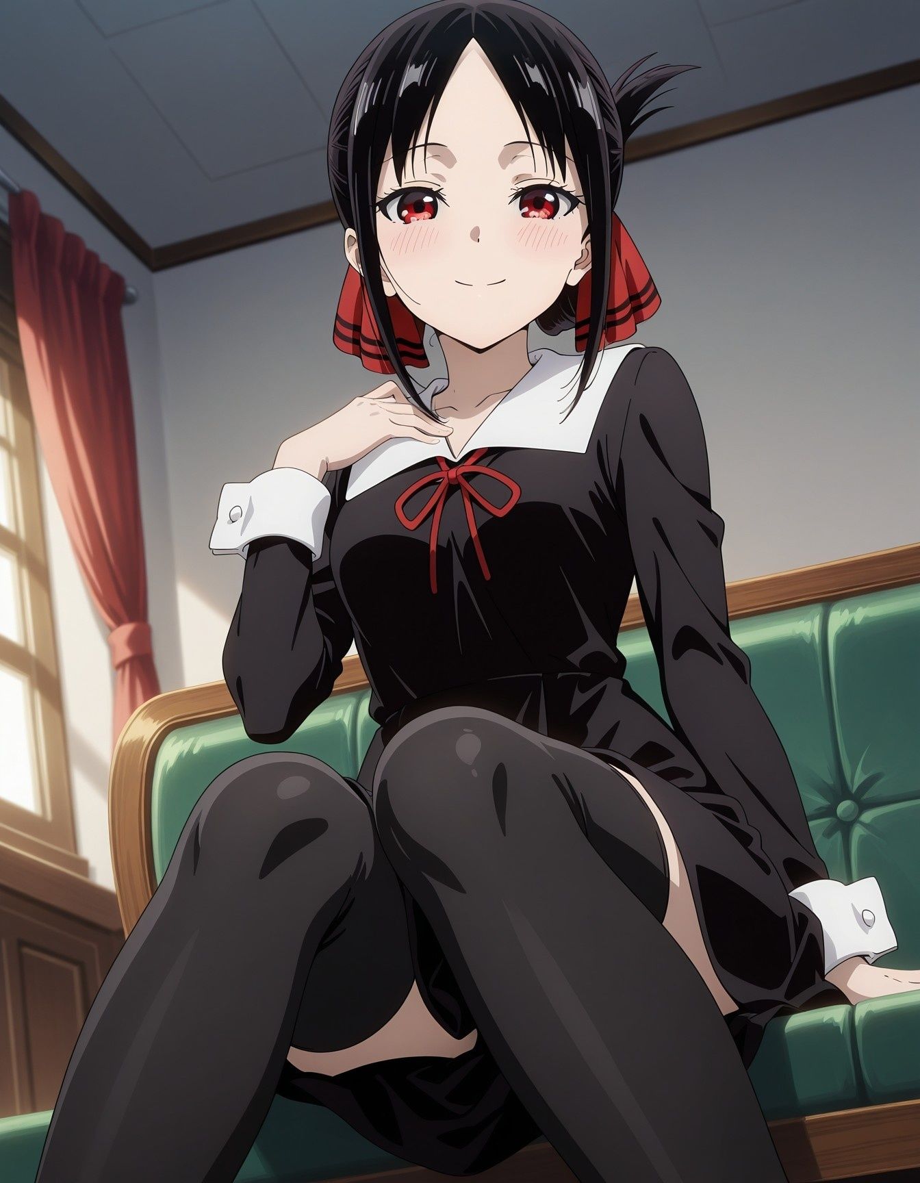 かぐやと、いっぱいエッチなじかん（アニメ塗り） サンプル1ページ目