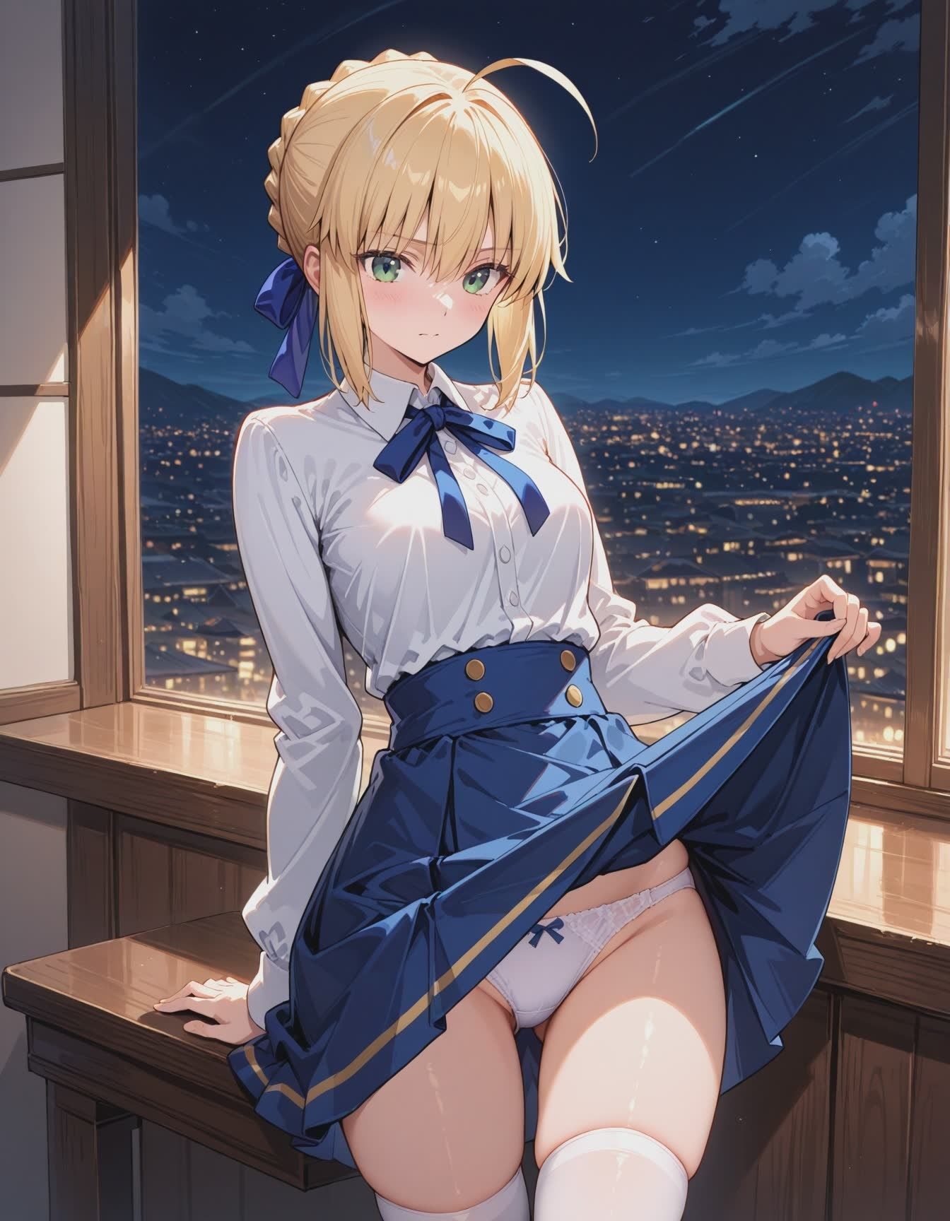 セイバーと、いっぱいエッチなじかん サンプル2ページ目