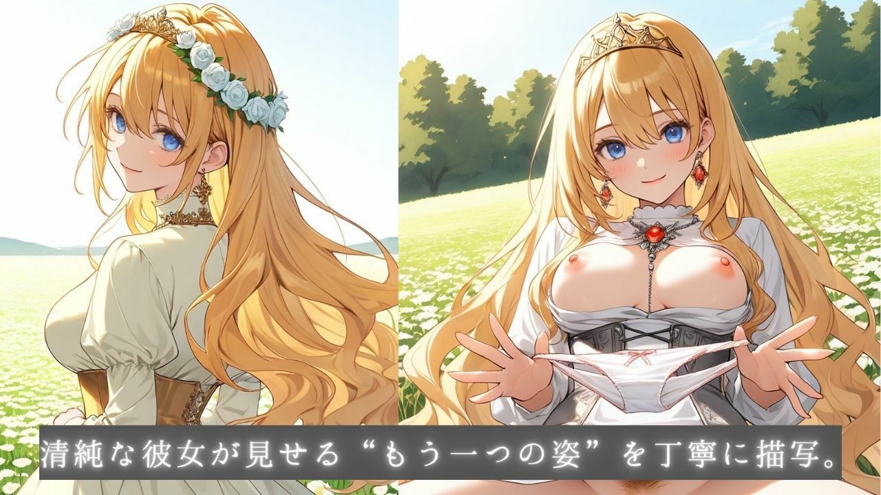 着エロ種付け清純プリンセス4〜大自然に乱れる花びら、水辺に広がるスカート〜 サンプル7ページ目