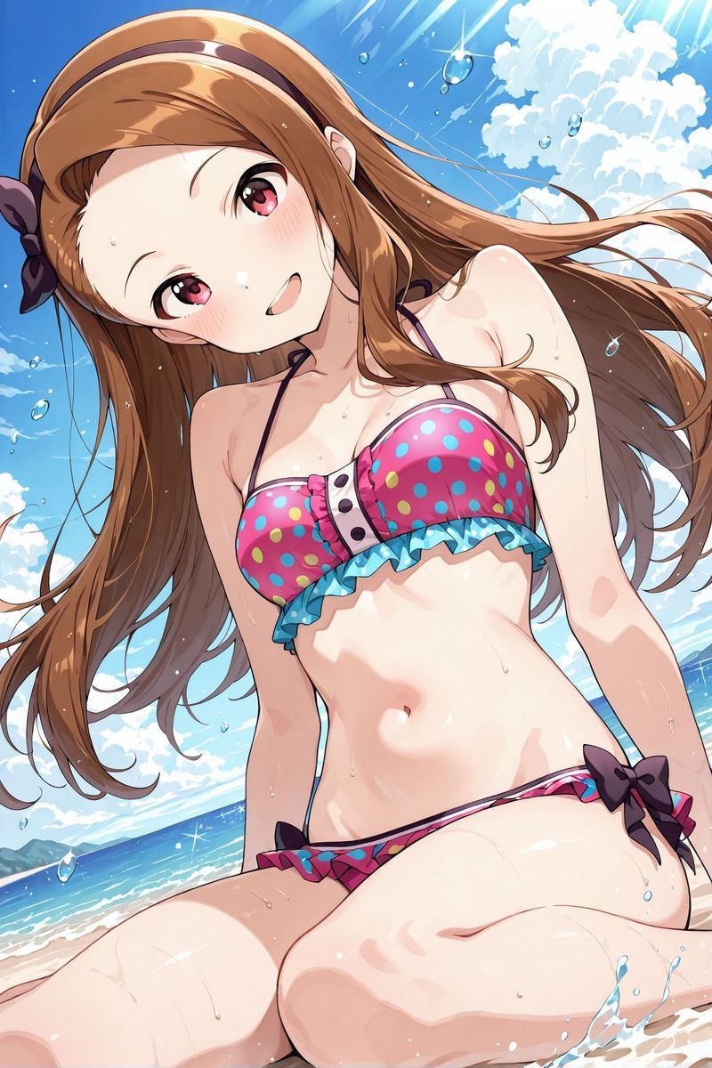 アイドル○スター  水着に着替えたら9 サンプル1ページ目