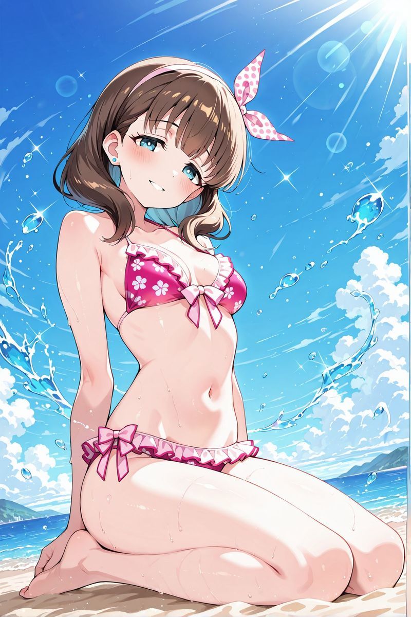 アイドル○スター  水着に着替えたら9 サンプル9ページ目