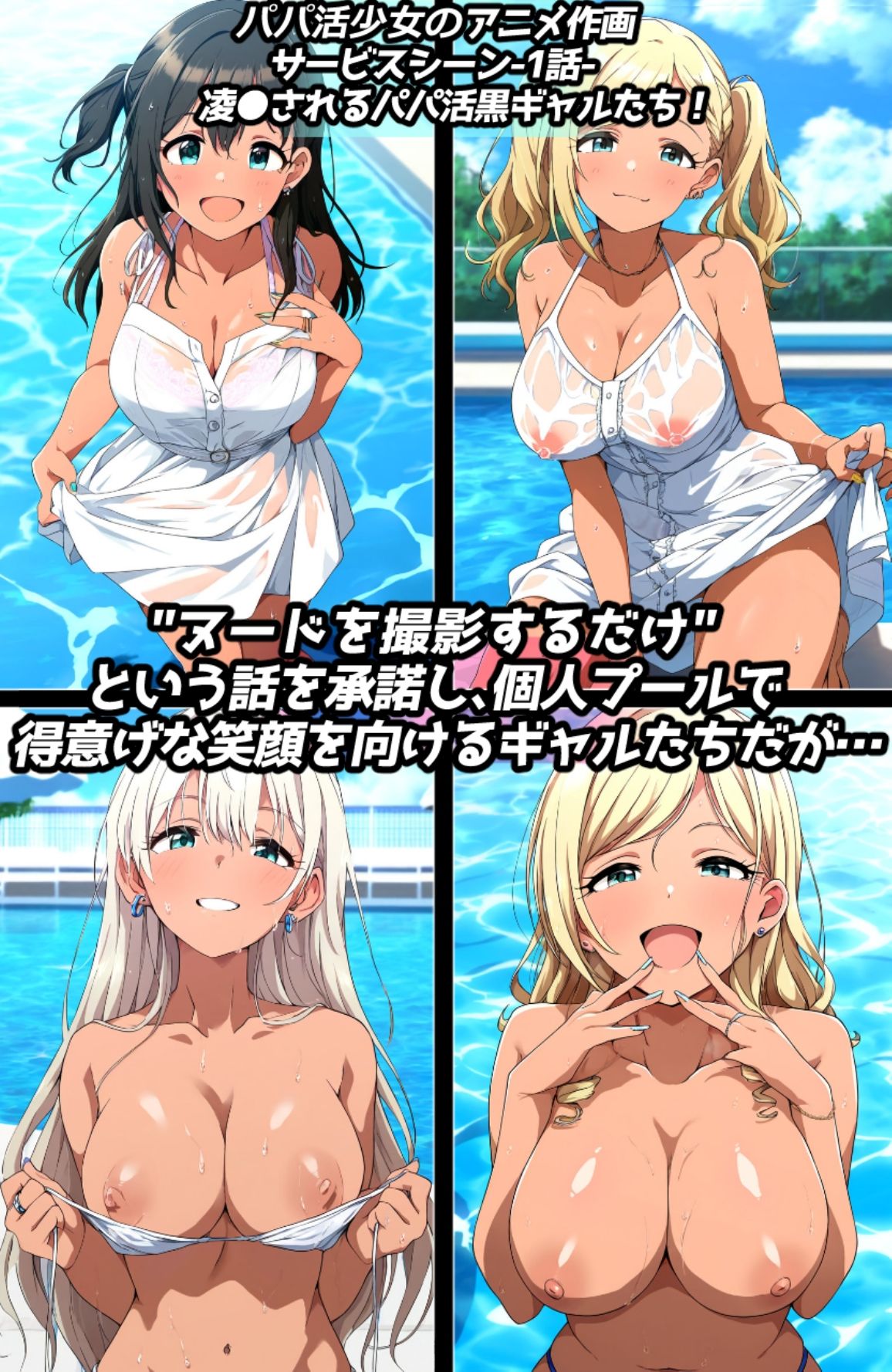 凌●＆わからせフェチ特化 2020年代アニメ作画特集 凌●されるギャル少女たち その1 -500枚を撮影- サンプル1ページ目
