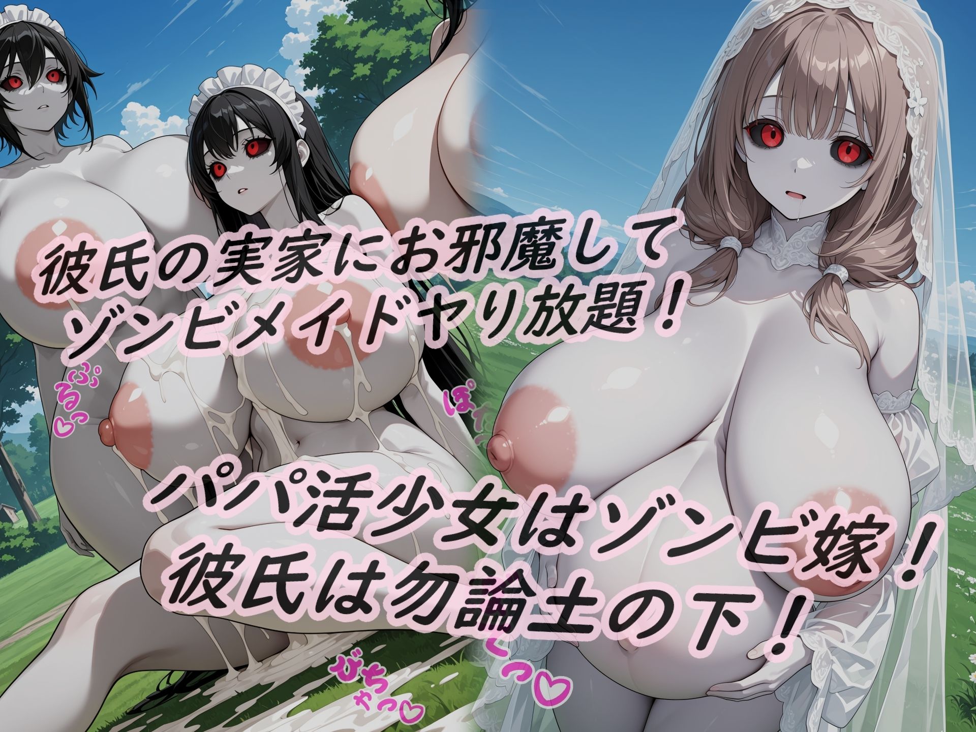 イラストノベル『亡者の溢れる世界で孕ませパパ活NTR』 サンプル4ページ目