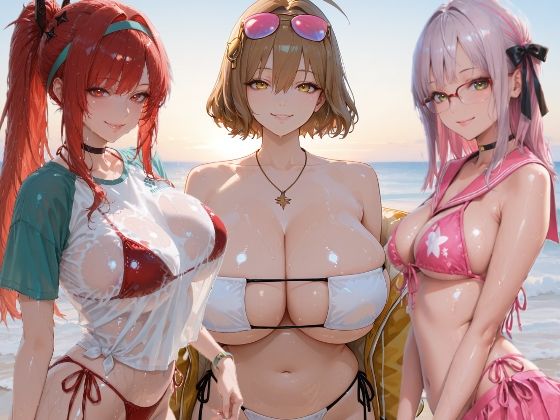 カウンターズの皆といちゃらぶH on ビーチ サンプル2ページ目