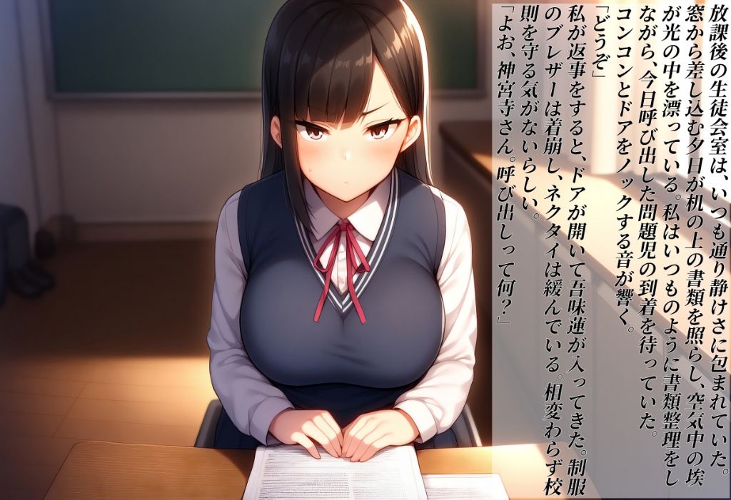 生徒会の副委員長が催●NTRで靴フェチとオナニー中毒にされるまで サンプル2ページ目