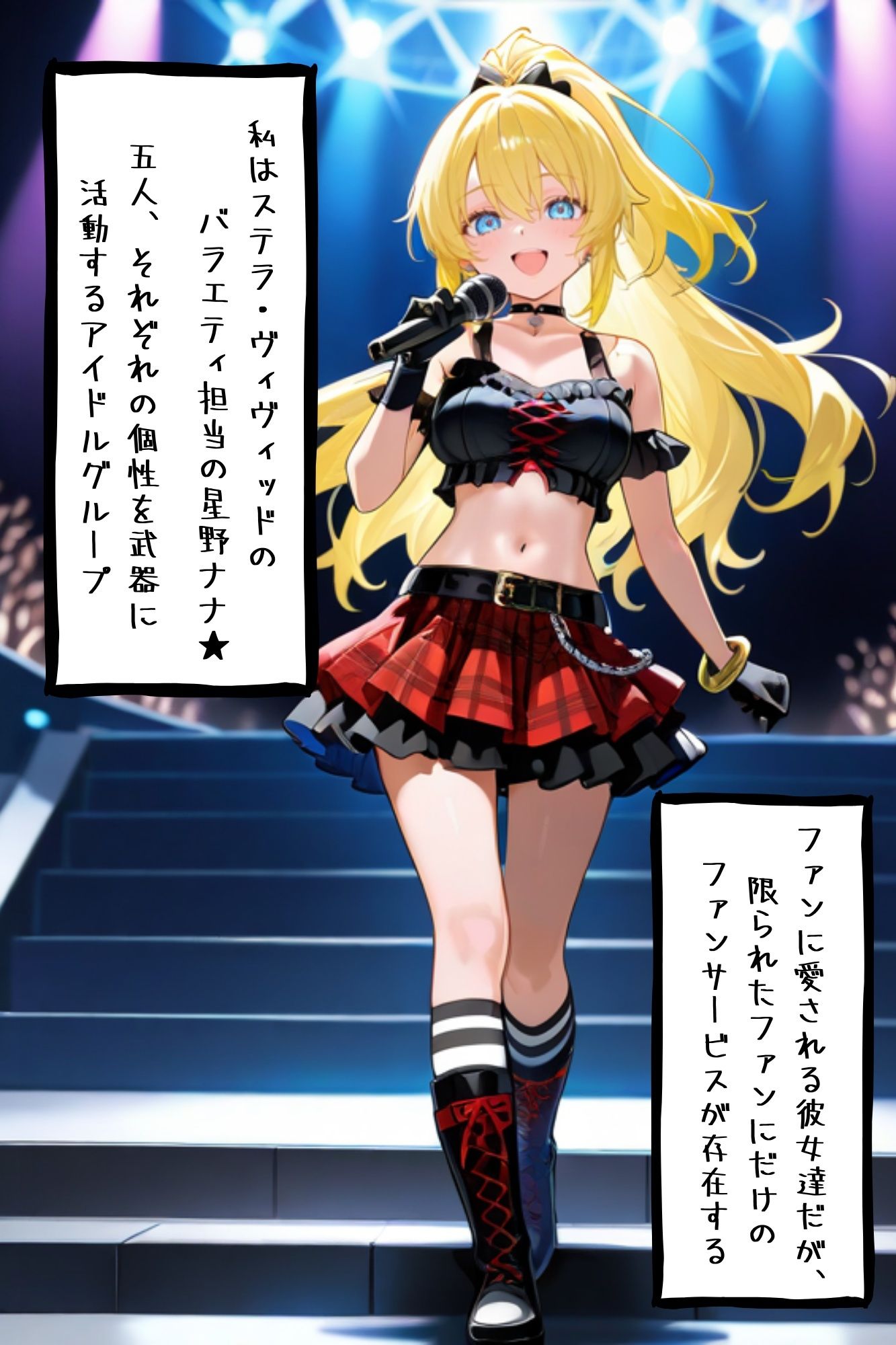 【漫画がアニメ化！】極秘ファンサ・アイドル裏接待  星野ナナ編 サンプル1ページ目