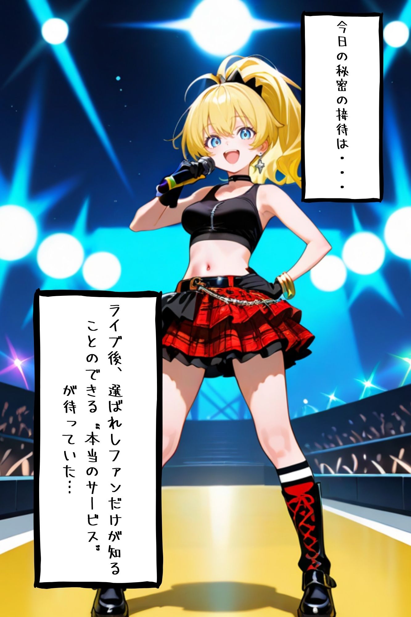 【漫画がアニメ化！】極秘ファンサ・アイドル裏接待  星野ナナ編 サンプル2ページ目