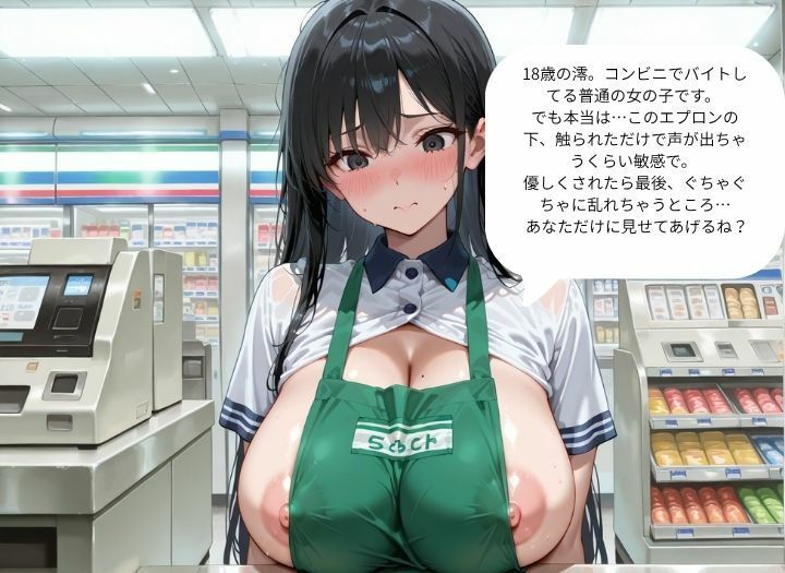 バイト先の爆乳JKを呼び出して…『接客練習』と称した淫乱お仕事で、徹底的に犯しまくった記録。 サンプル1ページ目