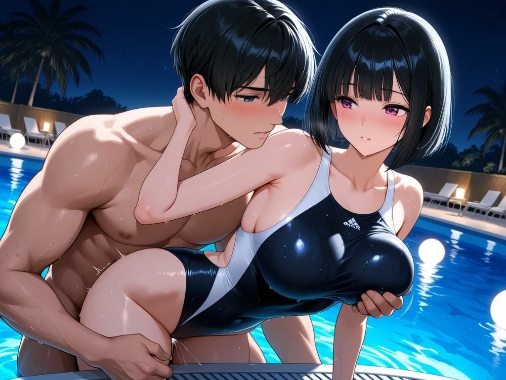 競泳水着の美女で、ひとぬきっ サンプル1ページ目