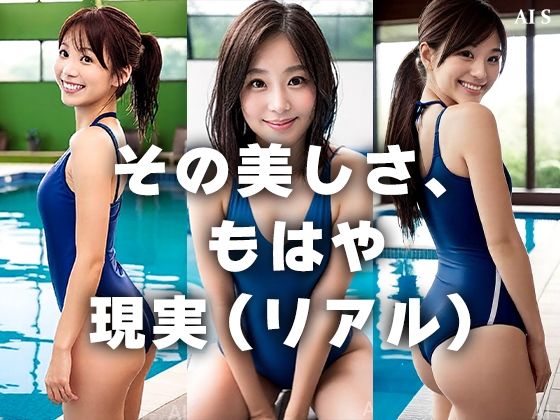【約60分】『競泳水着と脱衣 極滑50fpsで描く、弾ける若さと大人の色香が交差するリアリティ』-AIで描く究極の美女達- サンプル10ページ目
