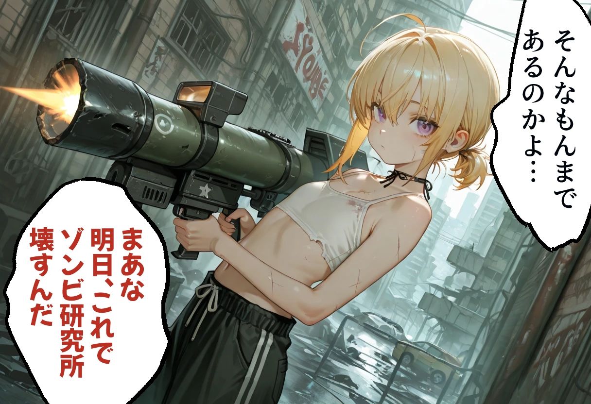 ゾンビ女なら人権ないからヤリたい放題だよね？  ゾンビを狩る者（横） サンプル3ページ目