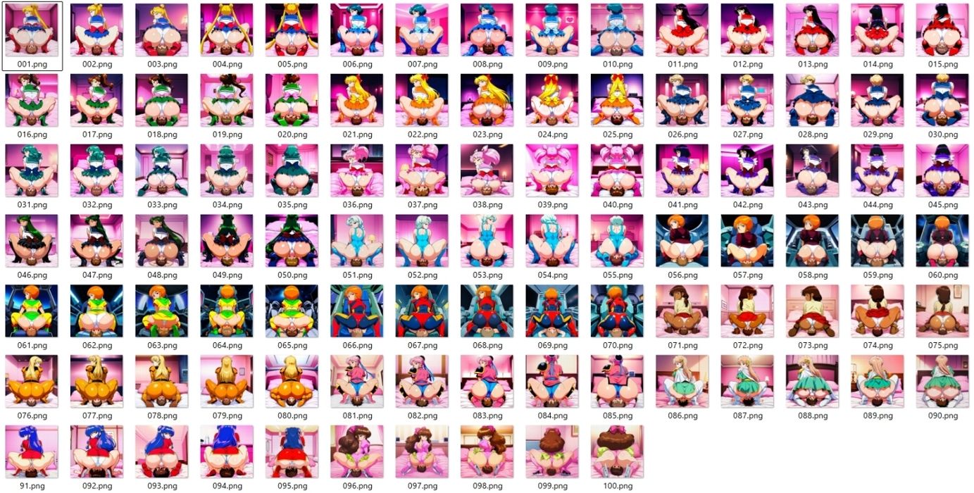 キャラ色々顔面騎乗CG集 サンプル1ページ目