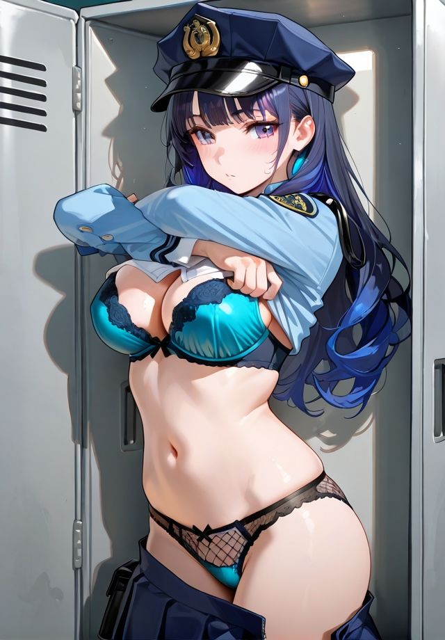 着替え盗撮  婦警編 サンプル2ページ目