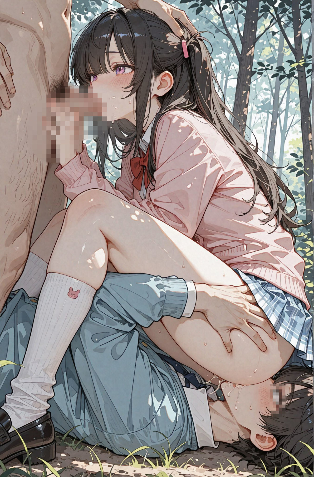 我慢の限界！初めてできた可愛すぎる萌え系彼女に、溜まり過ぎた性欲を全部ぶちまけてヤリまくった！！〜学園どこでも射精し放題！〜 サンプル7ページ目