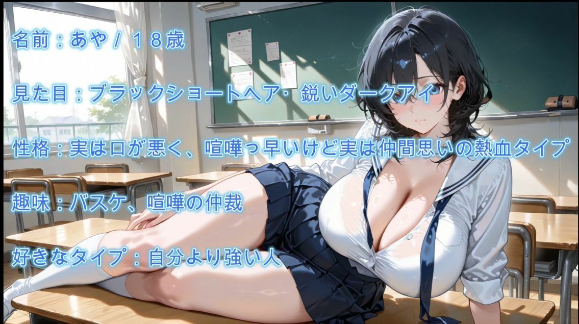 【120FPS】ボーイッシュでクールな爆乳JKをハメまくりメス堕ちセックス サンプル1ページ目