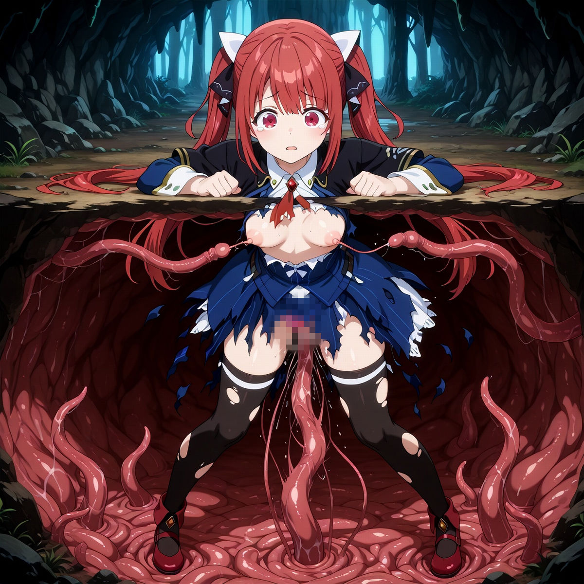 Fan fiction 器用貧乏 ソフィ〇 触手 サンプル4ページ目