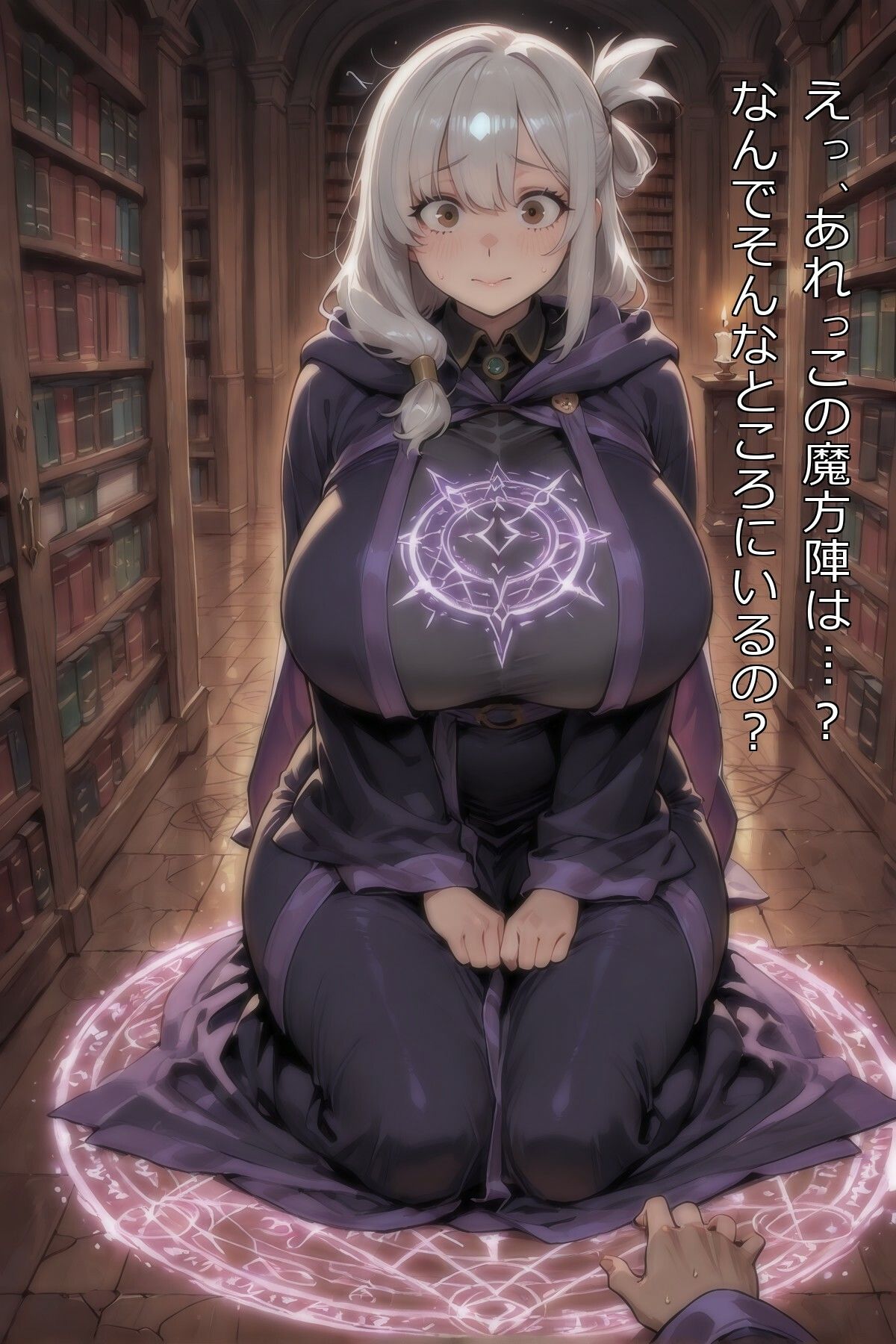 魔法図書館であんなことも！こんなことも！！ サンプル1ページ目