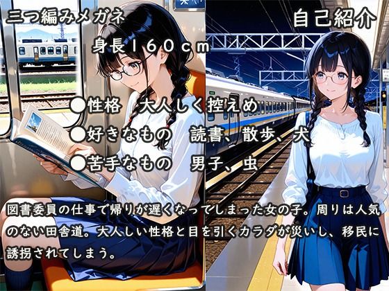 移民に〇拐された女子学生の末路 サンプル1ページ目