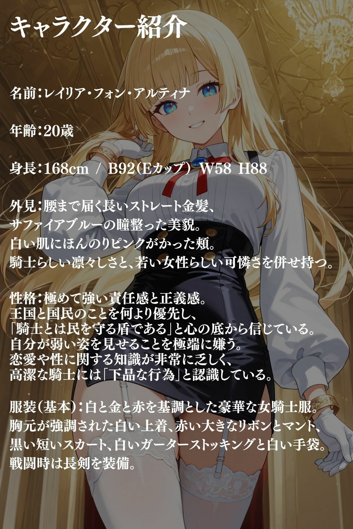 女騎士敗北  それでも私はあきらめない サンプル1ページ目