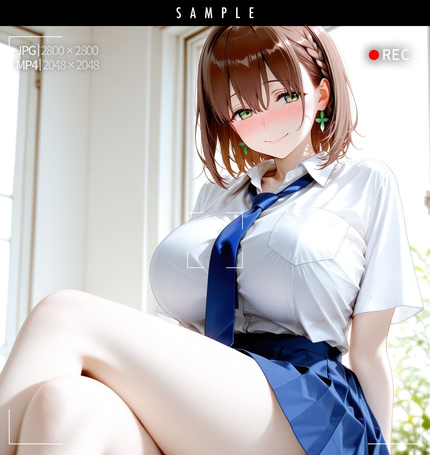 【動画＋静止画】たわわなアイちゃんをハメ撮り集団レ●プ！〜通学中のアイちゃんに集団で二穴中出ししたらアヘ堕ち肉オナホになった件〜 サンプル7ページ目