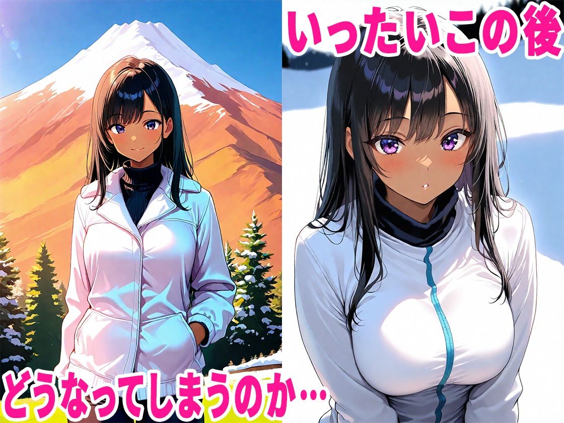 スキー旅行で黒髪ギャルと出会ったので、生ハメセックスしまくった話 サンプル8ページ目