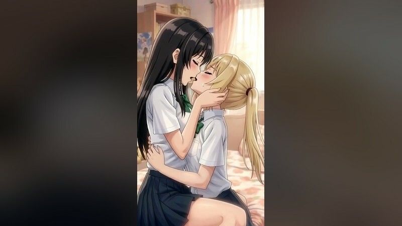 【4Kフルモーション】制服百合少女の濃厚ディープキス〜密着こすりあいでイッちゃう3分フルアニメ〜【フルボイス】 サンプル3ページ目