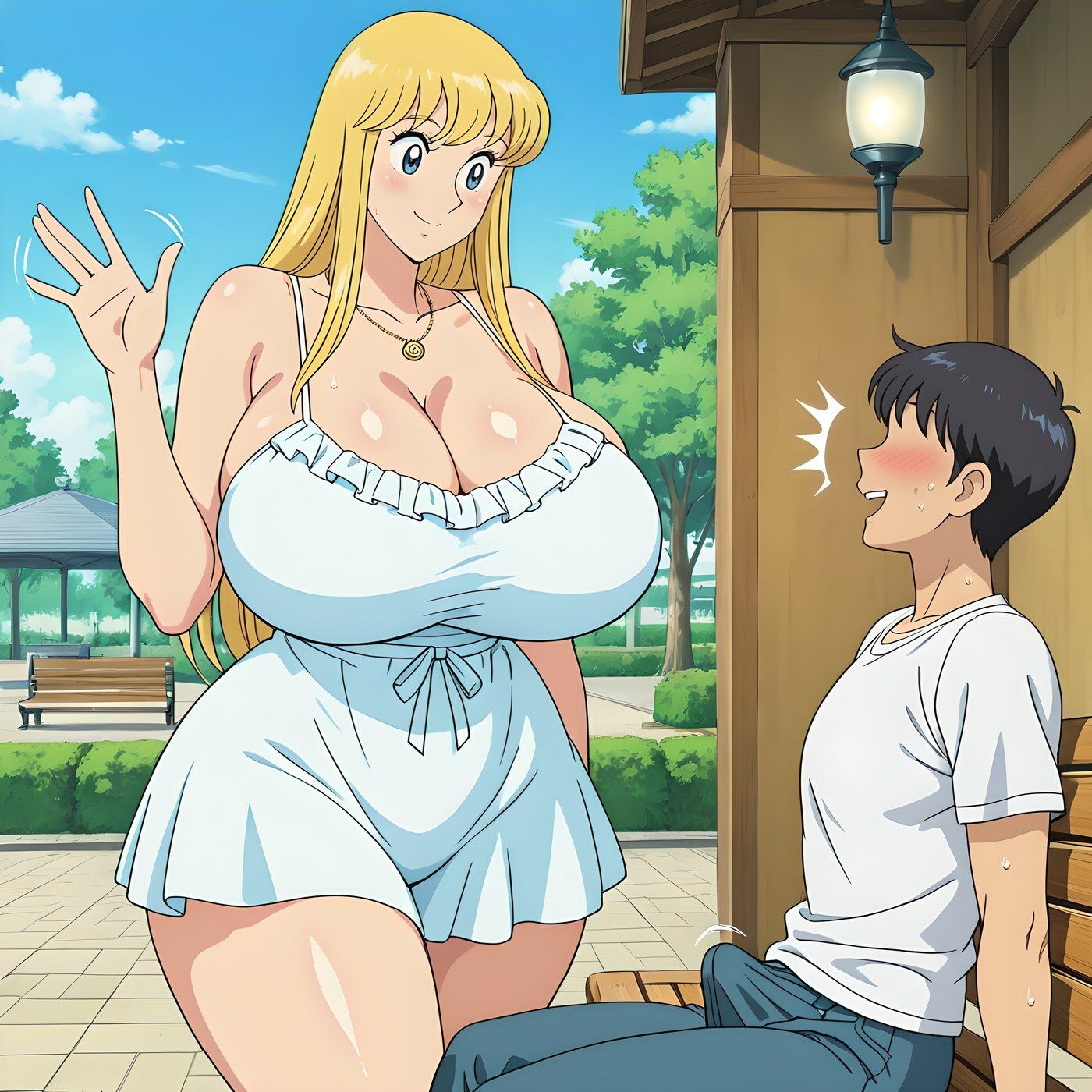 誰にでも優しい金髪爆乳婦警 サンプル3ページ目