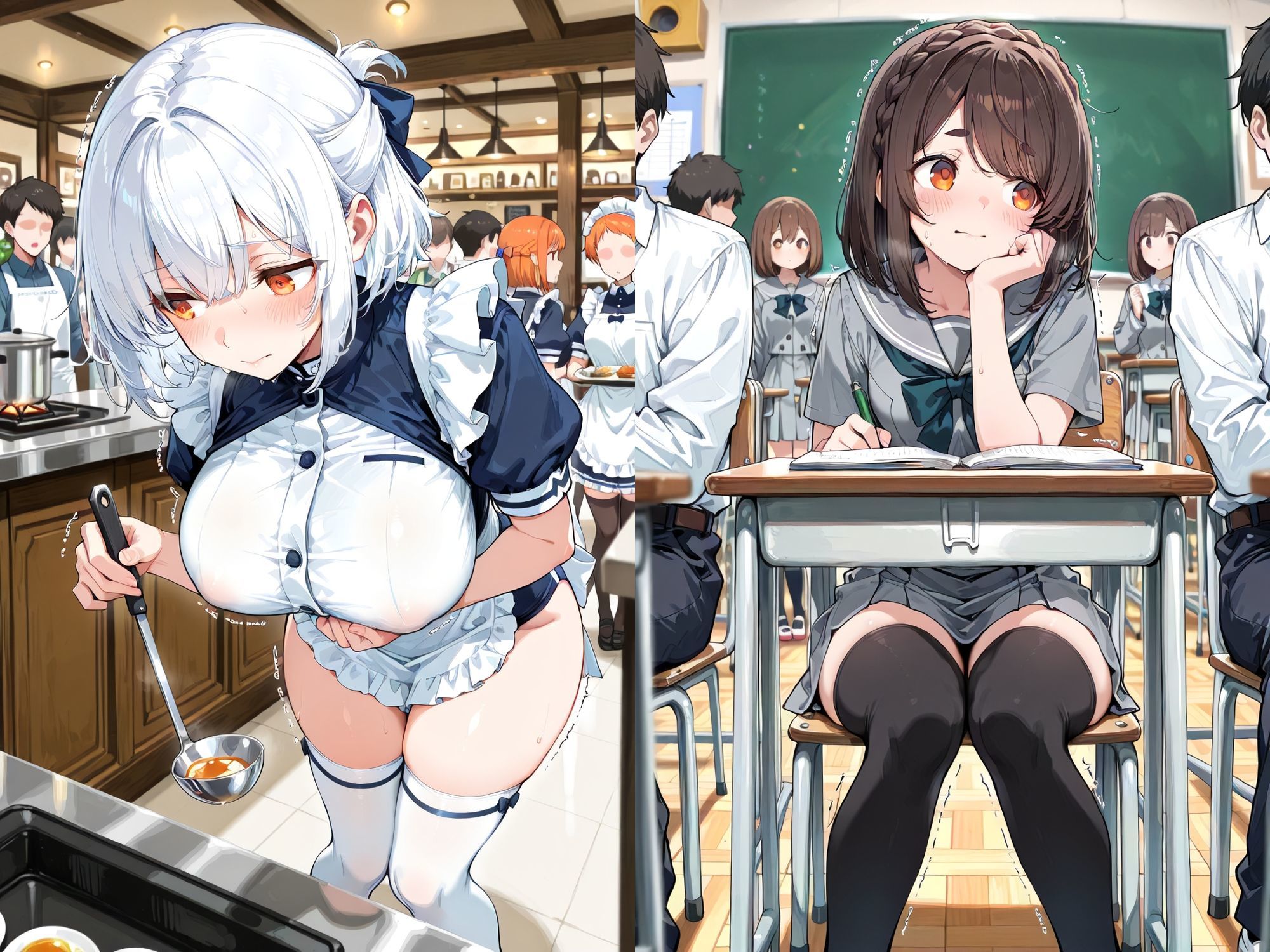 おしっこ図鑑〜覗き見編〜 サンプル7ページ目
