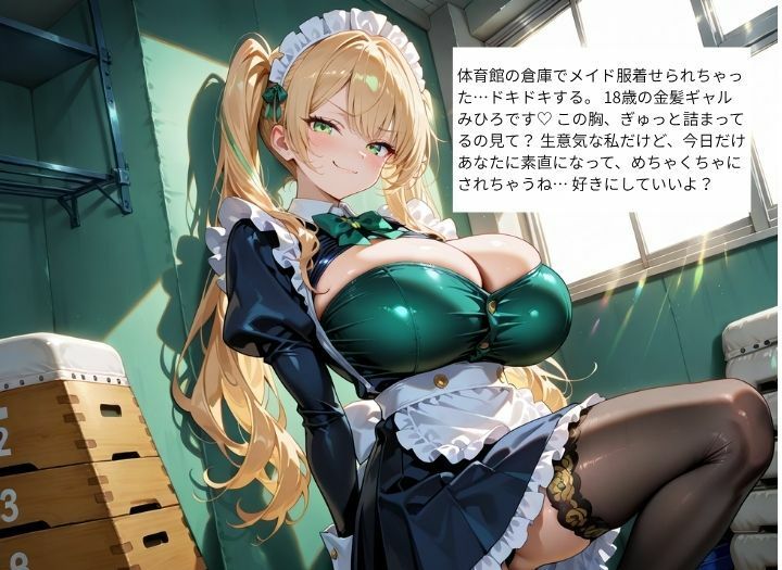 生意気な爆乳ギャルJKにメイド服を着させていいなりセックス サンプル5ページ目