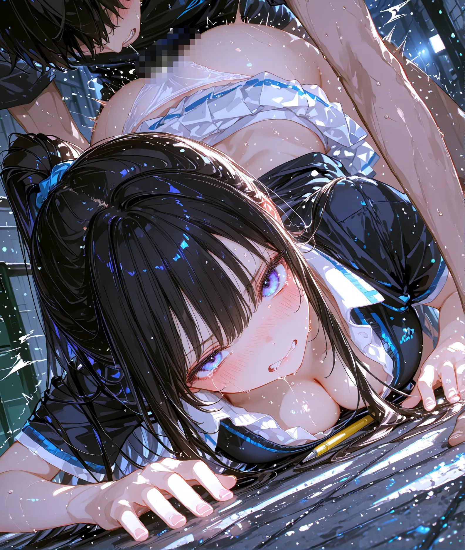 黒髪ポニテとSEX  テニスウェア サンプル1ページ目