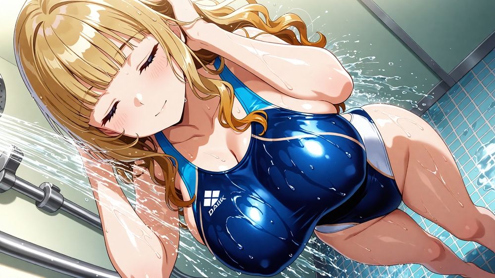 【4K】爆乳ツインカラー水泳部が合宿で媚薬漬け！指導者と濡れ交尾 サンプル7ページ目