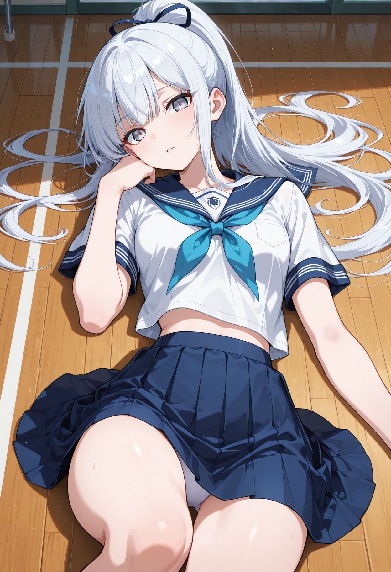 【AI CG集】学校の花園2 〜 school collection 〜 サンプル2ページ目