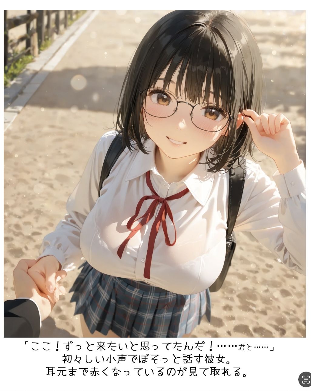 彼女と綴る、二人だけの卒業記録延長線〜潮騒とファインダー〜春、想いをほどく彼女たち サンプル2ページ目