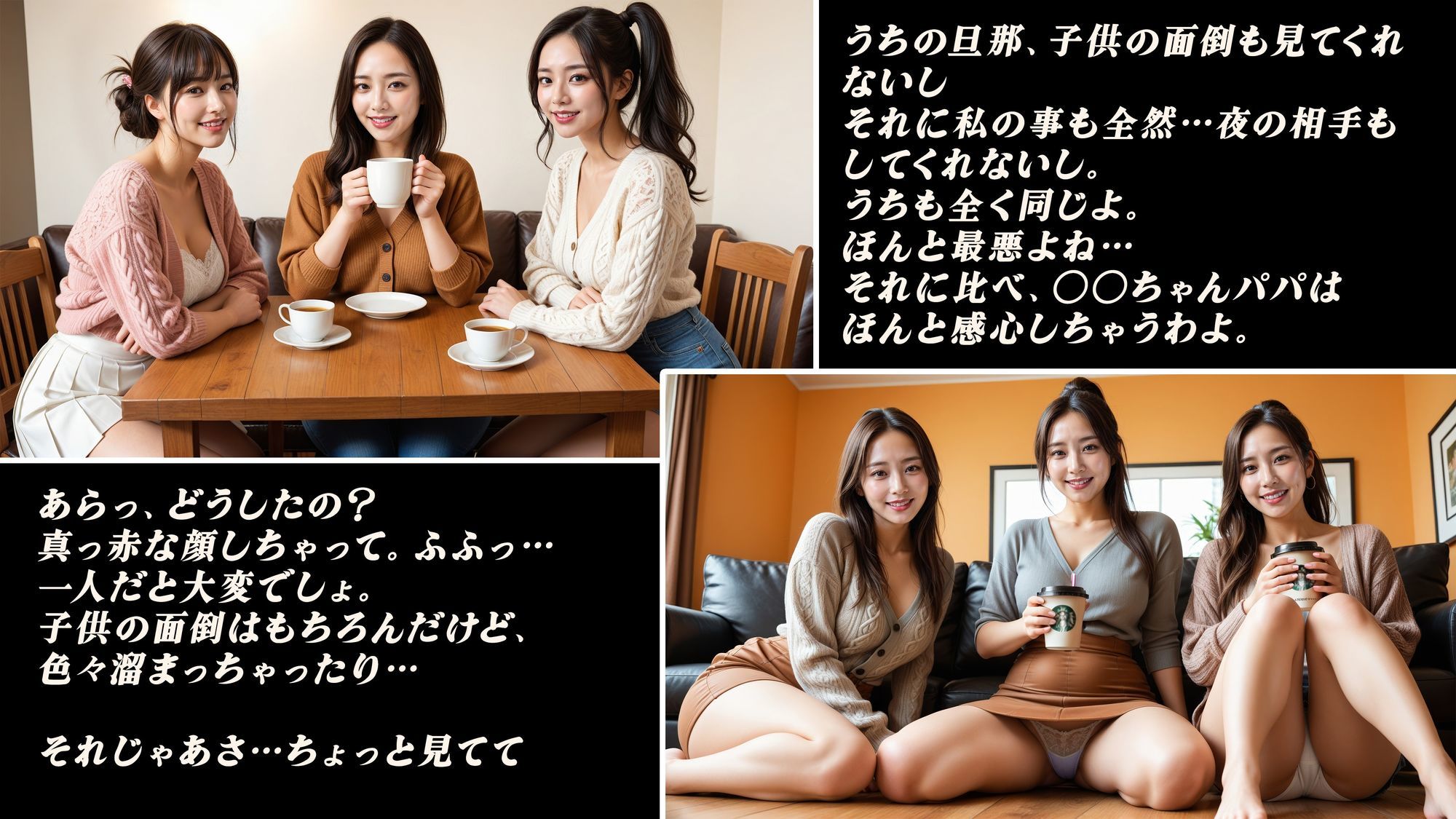ママ友のお茶会に招待されたシングルファザーの僕2 サンプル4ページ目