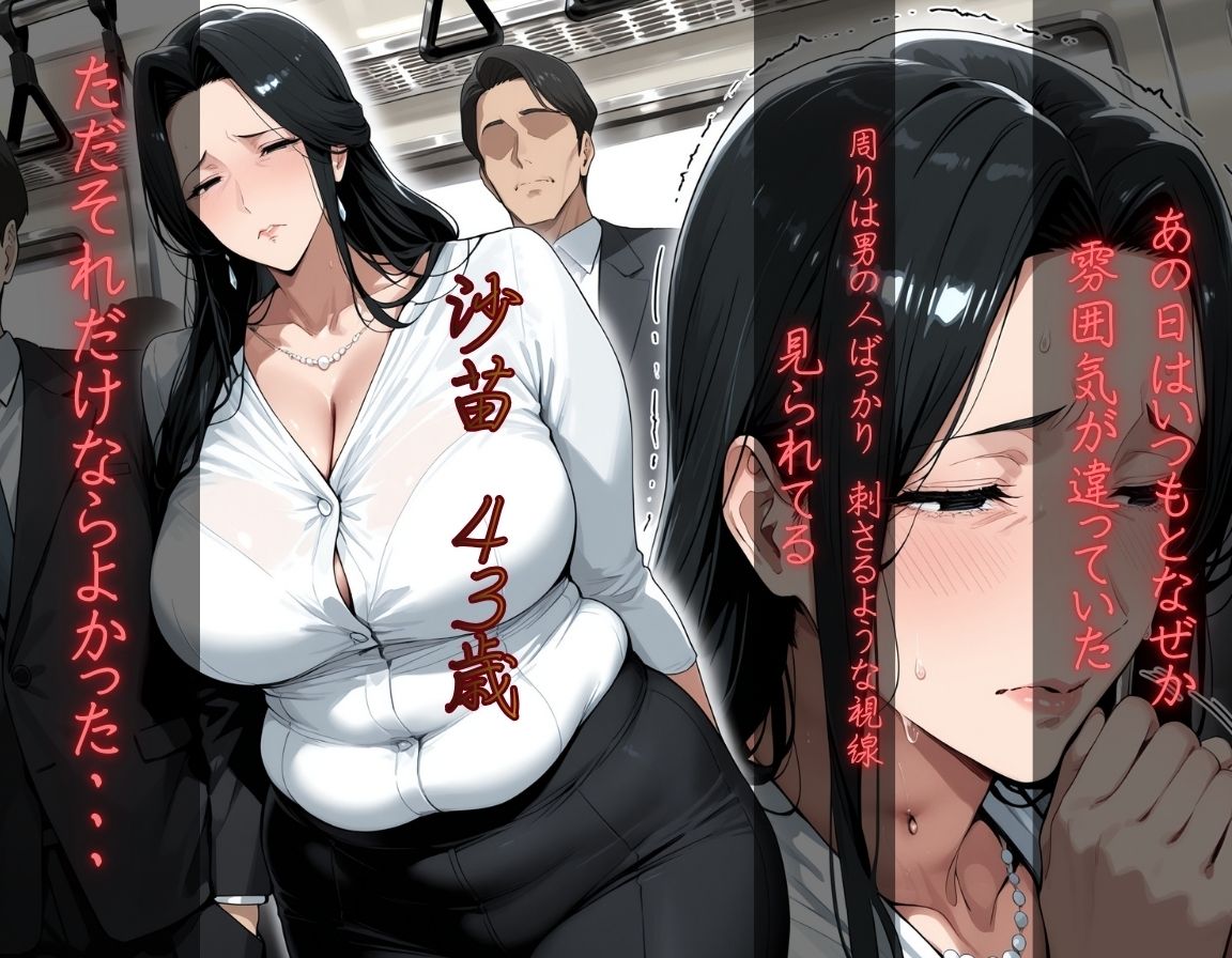 痴〇電車〜トイレの個室で犯〇れる巨乳熟女〜僕のママは犯●れていた サンプル2ページ目