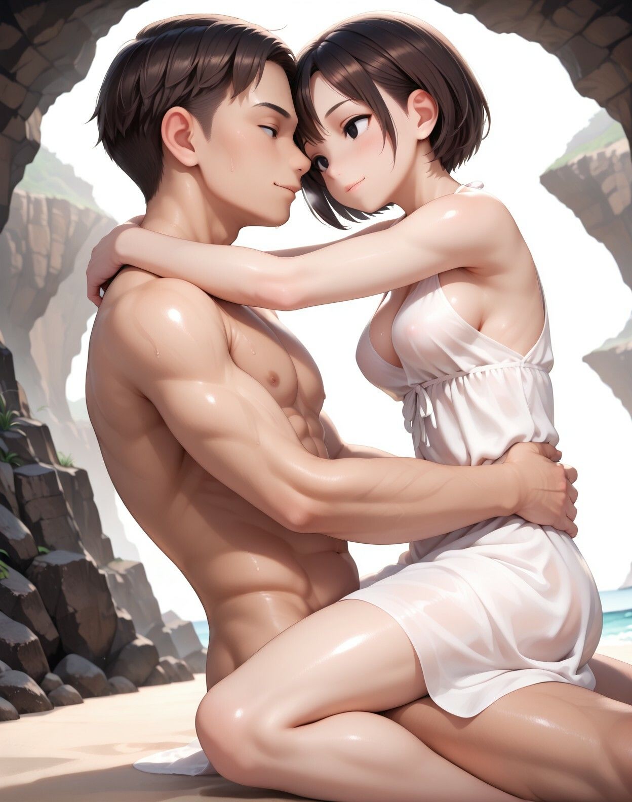 真夏の思い出。百人の男性に射精されたい サンプル7ページ目