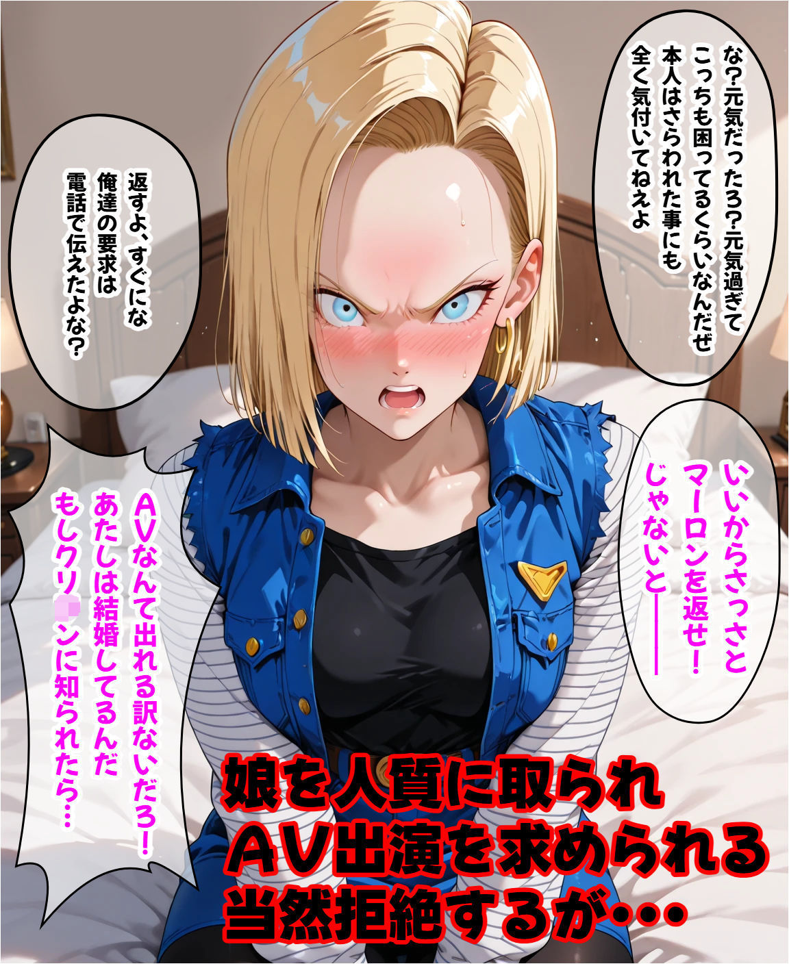 18号、壊されたプライド 〜AV撮影で快楽堕ち〜 サンプル1ページ目