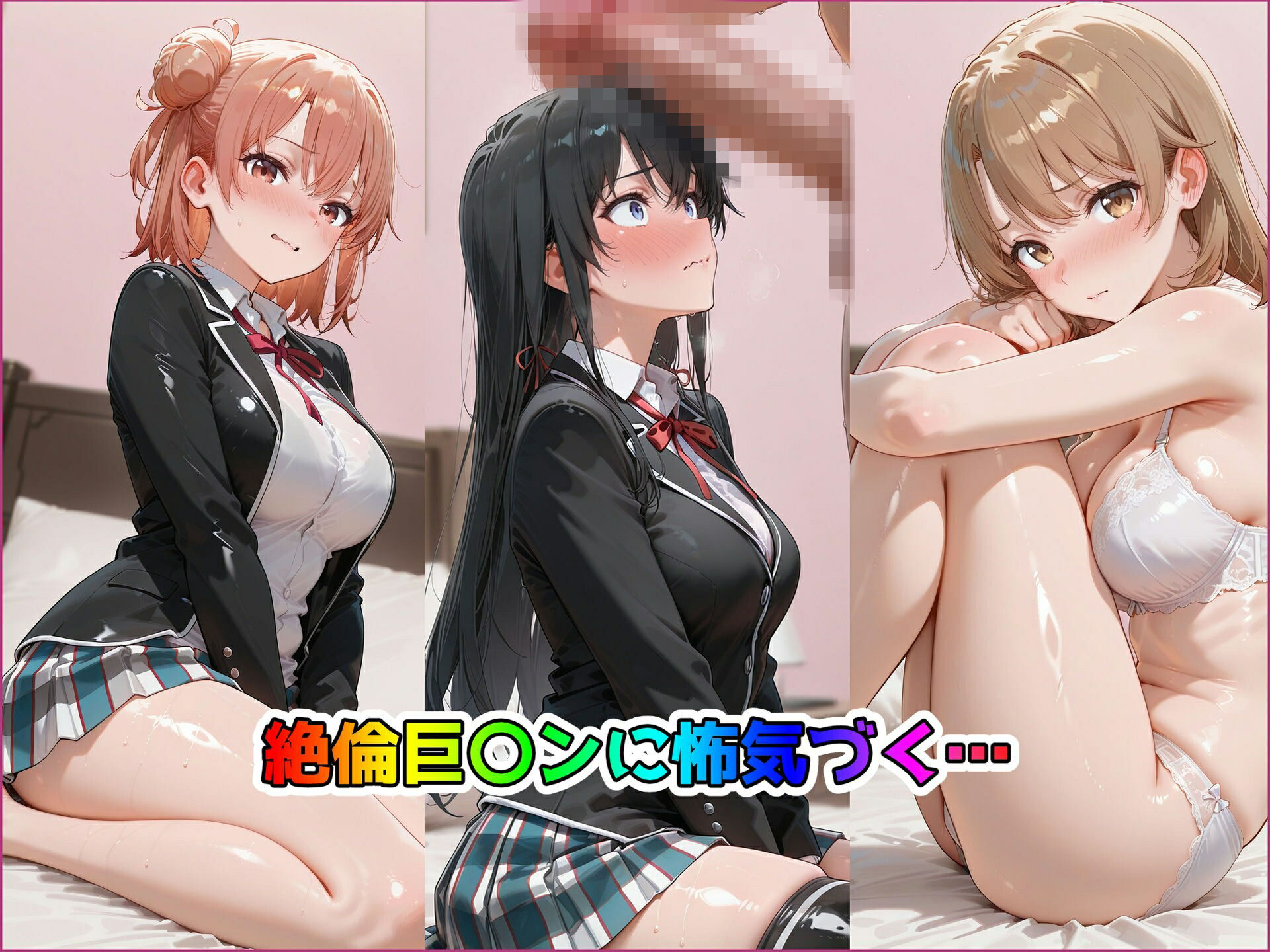 パパ活ヒロインと膣内射精えっちする話  俺ガ〇ルの三人編  由比ヶ浜〇衣＆雪ノ〇雪乃＆一色〇ろは サンプル3ページ目