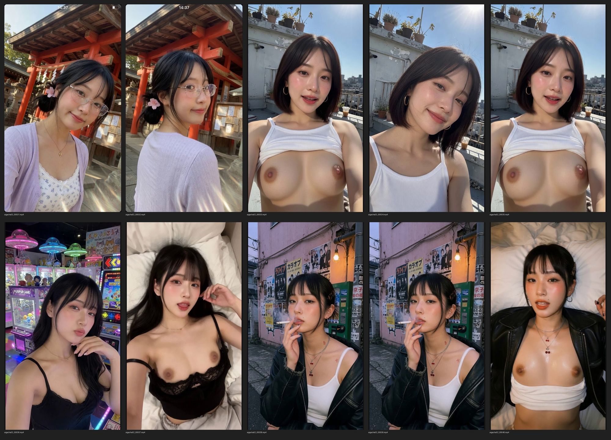 AI動画ガチャ 2  90本 サンプル4ページ目