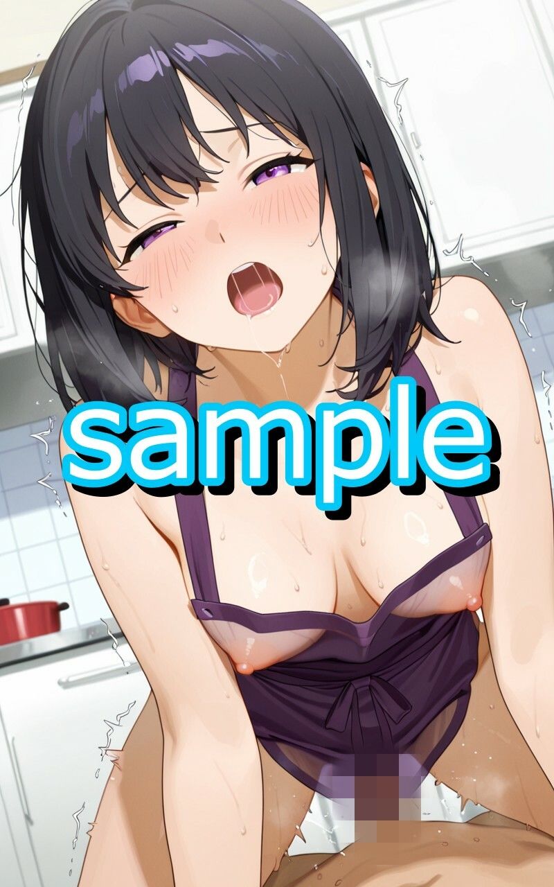 セフレ関係の会社の同期が裸エプロンで誘惑してきたのでわからせたイラスト集 サンプル2ページ目